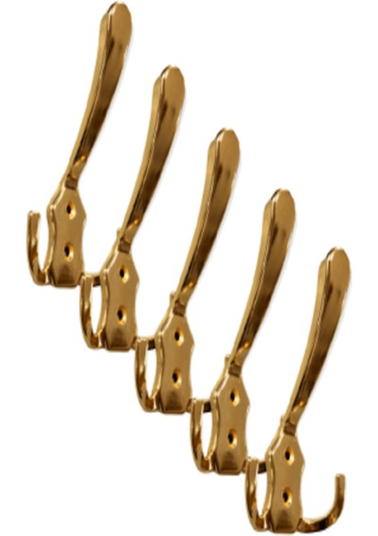 Metax Altın (Gold) Yaprak Mobilya Portmanto Dolap Vestiyer Askısı - (5 Adet) indirimleri