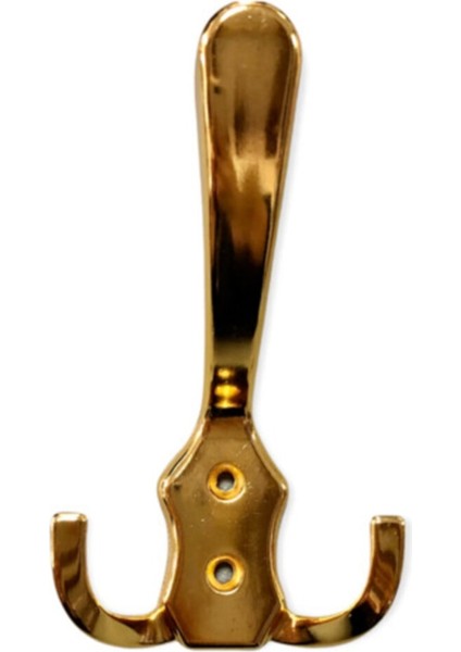 Metax Altın (Gold) Yaprak Mobilya Portmanto Dolap Vestiyer Askısı - (5 Adet)