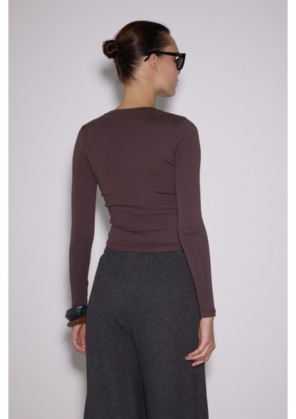 x Ngulincetin Bisiklet Yaka Uzun Kol Üst modelleri