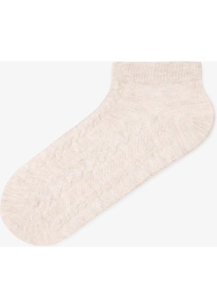 5 Çift Kendinden Kalp Desenli Patik Çorap indirimleri