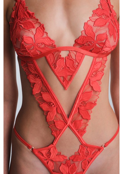 Mercan Oden Dantelli Balensiz Kapsız Body modelleri