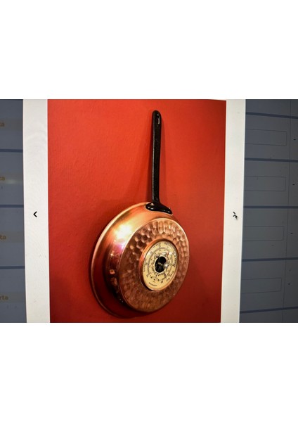 Fransız Barometreli Bakır Tava 44 cm x 22 cm Ölçülerinde fırsatları