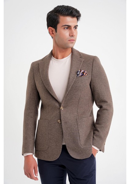 C 717 Ceket Regular Fit Vizon