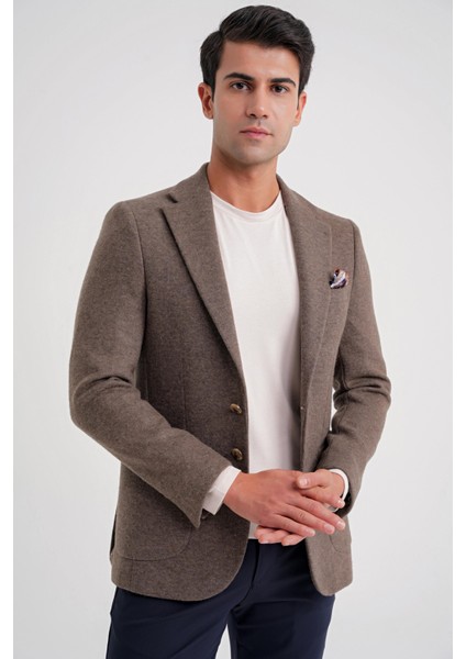 C 717 Ceket Regular Fit Vizon fiyatları