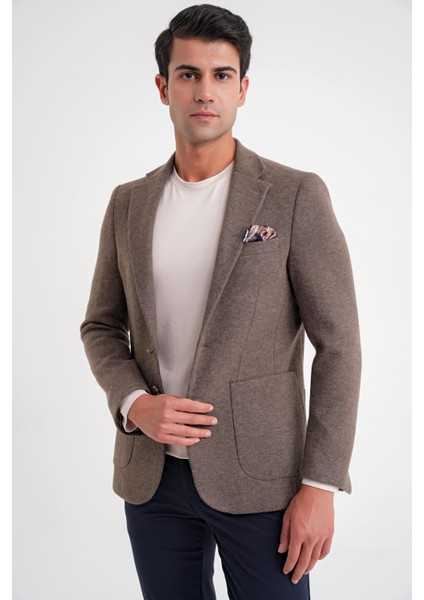 C 717 Ceket Regular Fit Vizon fırsatları