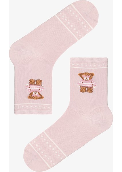 2 Çift Pamuklu Ayı Desenli Soket Çorap fiyatları