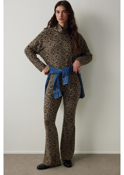 Comfy Bisiklet Yaka Oversize Uzun Kollu Üst