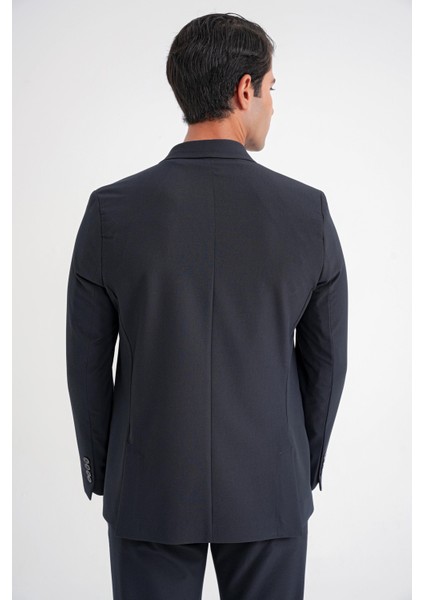 C 719 Ceket Comfort Lacivert