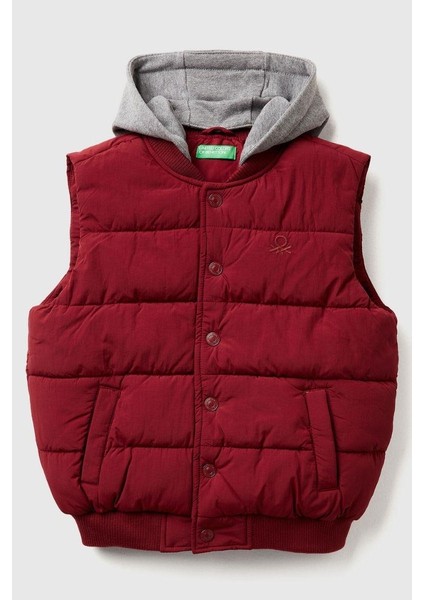 Erkek Çocuk 2IGGCJ012-25K Puffer Yelek Bordo