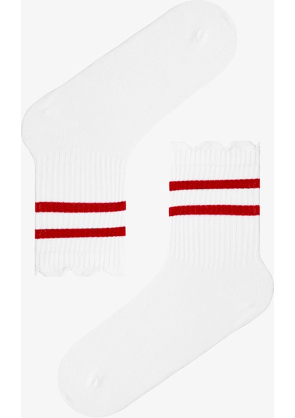 3 Çift Pamuklu Fırfırlı Tenis Soket Çorap fırsatları