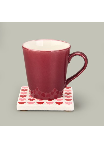 Kitchen Kalpler Taş Bardak Altlığı - Renkli - 10X10 cm fiyatları