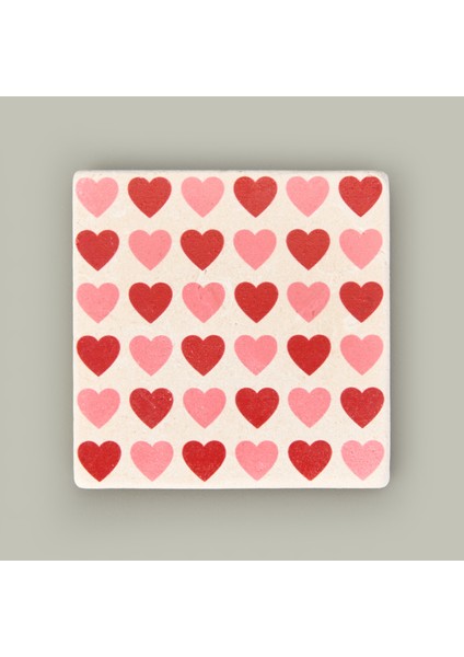 Kitchen Kalpler Taş Bardak Altlığı - Renkli - 10X10 cm modelleri