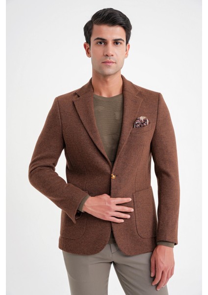 C 717 Ceket Regular Fit Tütün fiyatları