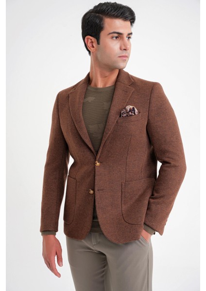 C 717 Ceket Regular Fit Tütün indirimleri