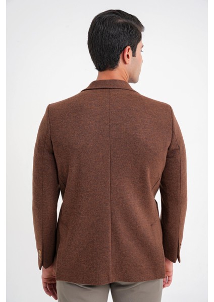 C 717 Ceket Regular Fit Tütün