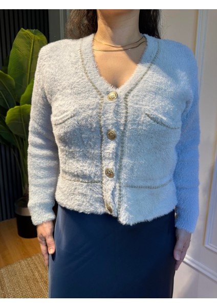 Yumoş Hırka Açık Gri