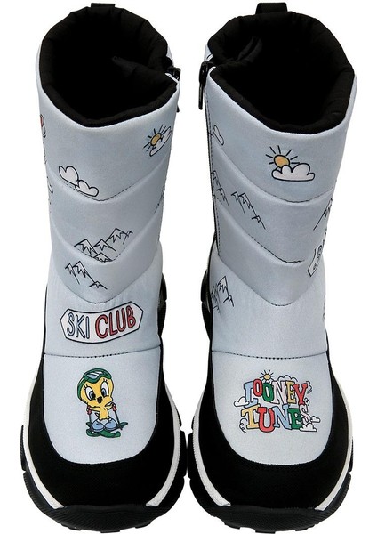 Kadın Vegan Gri Kar Botu - Warner Bros Looney Tunes Ski Club Tasarım fiyatları