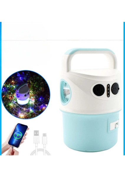 Çok Amaçlı Kamp Lambası Rgb 10 Metre Ip LED Aydınlatma Fener Powerbank Kamp Dağ Malzemesi fiyatları