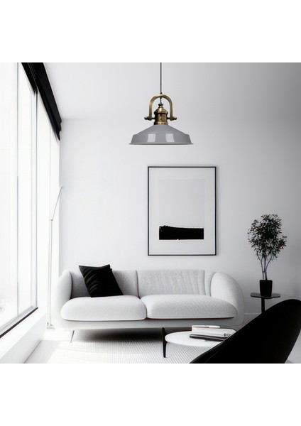 Asaletli Tekli Avize Gemici Eskitme Başlık Retro Sarkıt Lamba Restoran Salon Aydınlatma