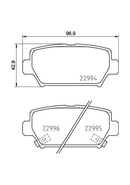 670660 - Disk Fren Balatası Arka Mıtsubıshı Eclipse Cross 1.5 10/17