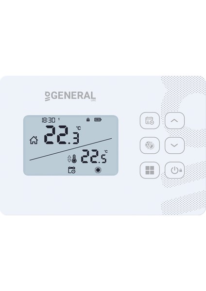 General Mitra HT340S Kablolu Günlük ve Haftalık Programlanabilir Oda Termostatı