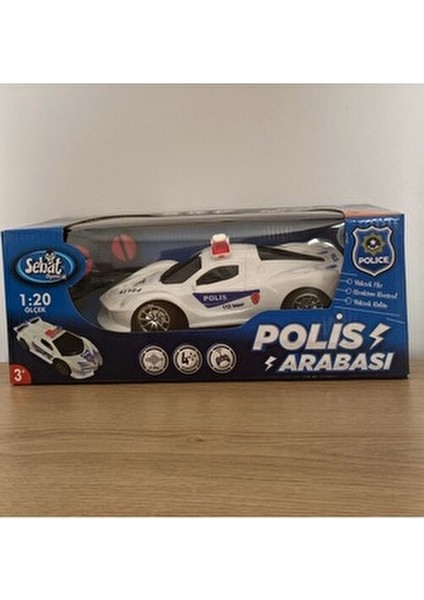Uzaktan Kumandalı 4 Fonksiyonlu Polis Arabası 1:20 Ölçek 3-6 Yaş İçin