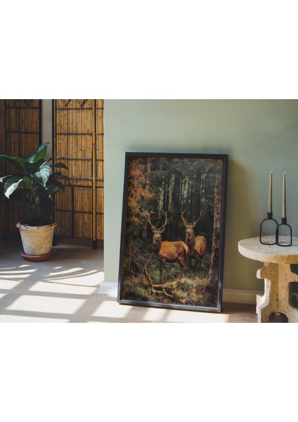 Ahşap Çerçeveli 3'lü Poster Tablo Seti | Modern Stil Minimal Duvar Dekoru fırsatları