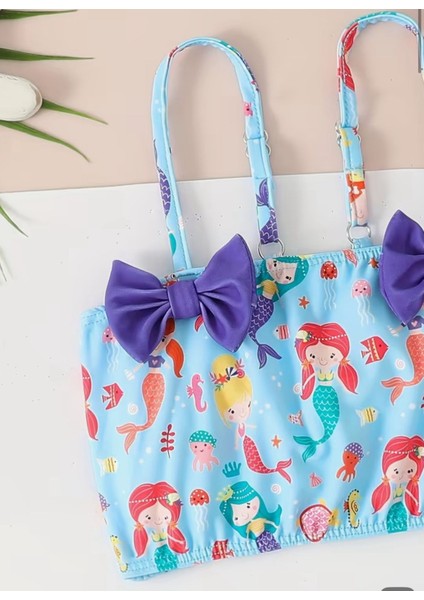 Deniz Kızı Bebek Mayo Bikini Takımı Şapkalı Korumalı modelleri