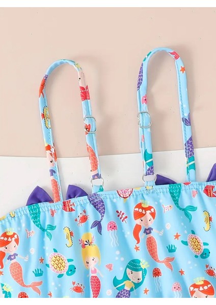 Deniz Kızı Bebek Mayo Bikini Takımı Şapkalı Korumalı fırsatları
