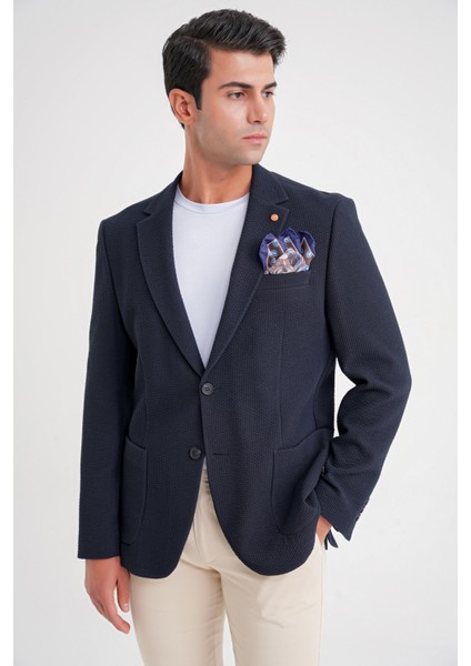 C 694 Ceket Slim Lacivert Casual fırsatları