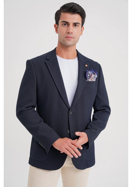C 694 Ceket Slim Lacivert Casual indirimleri