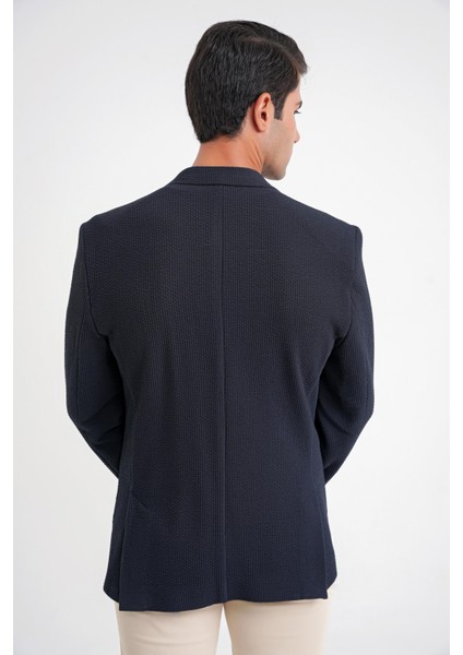 C 694 Ceket Slim Lacivert Casual
