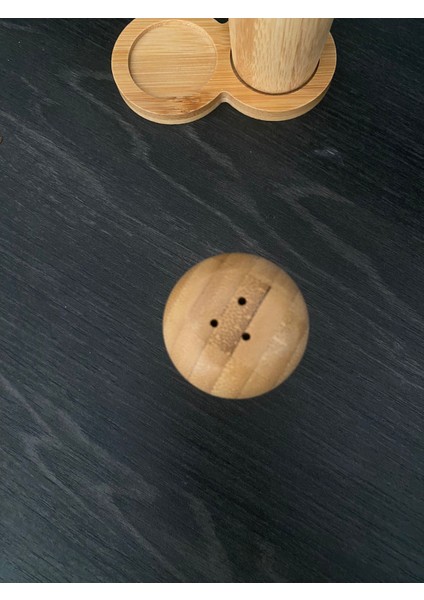 Bambu 2'li Tuzluk Biberlik Baharatlık Doğal Suya Dayanıklı fiyatları