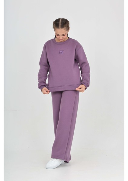 Kız Çocuk Tonsürton Nakışlı Eşofman Takım modelleri