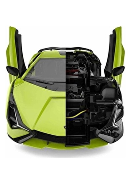 1:18 Lamborghini Sian Fkp 37 Uzaktan Kumandalı Araba Montaj Kiti 8-12 Yaş İçin
