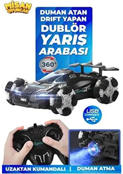 Drift Dublör Batman Duman Atan Uzaktan Kumandalı Araba 3-6 Yaş İçin Eğlenceli Oyun indirimleri