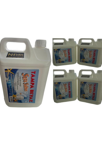 Tampa Beyaz Sıvı El Sabunu Nrm Koli Paket 4 Adet 5lt