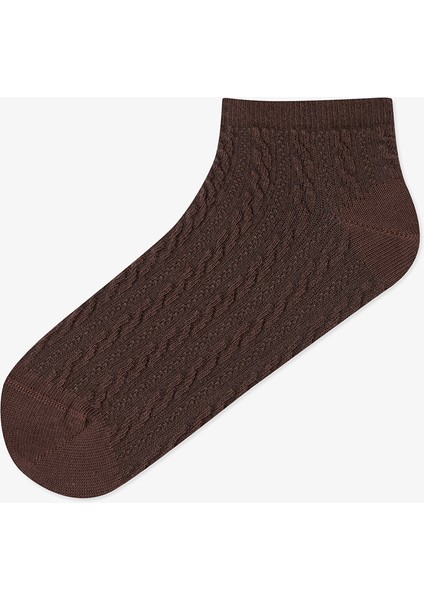 5 Çift Pamuklu Kendinden Geometrik Desenli Patik Çorap fırsatları