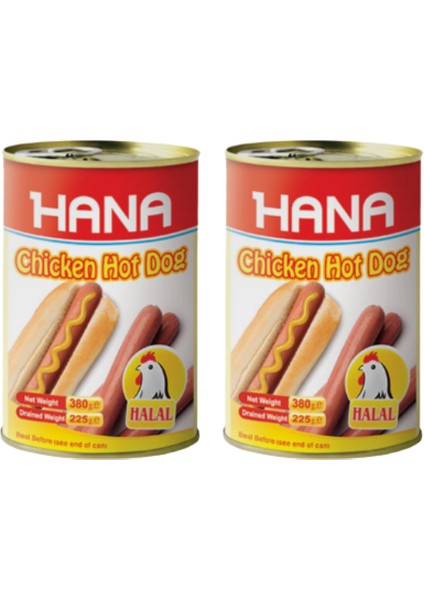 Hot Dogs ( Piliç Sosis ) 400 gr X2 Adet