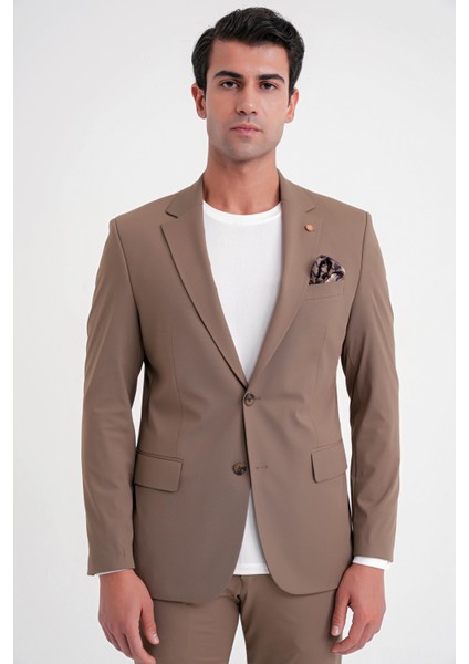 C 722 Ceket Comfort Tütün