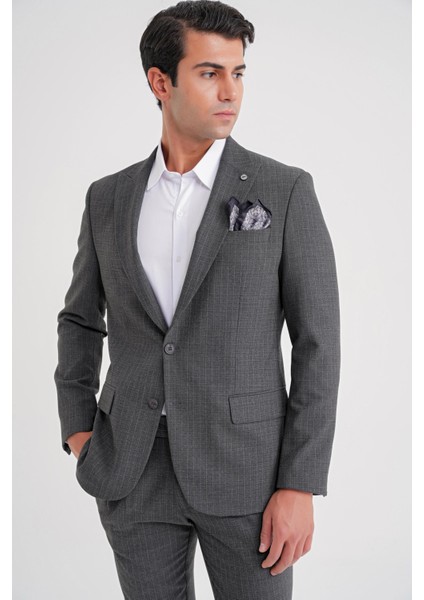 C 724 Ceket Comfort Füme