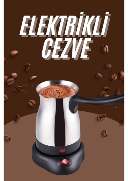 Çelik Kahve Makinesi Cezve 800 Watt Paslanmaz Çelik Türk Kahvesi Makinesi