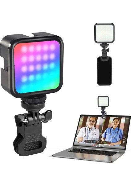 Çok Renkli Rgb Tripod Telefon Kamera Laptop Uyumlu Selfie Işığı Tiktok Video Çekim Işık
