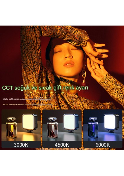 Çok Renkli Rgb Tripod Telefon Kamera Laptop Uyumlu Selfie Işığı Tiktok Video Çekim Işık fırsatları