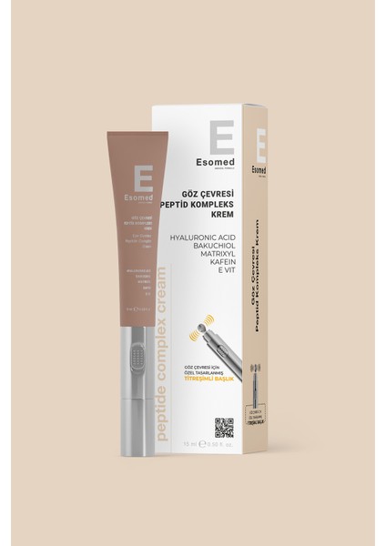 Göz Çevresi Peptid Kompleks Krem Masaj Başlıklı 10 ml Hyaluronik Asit ve Kafein İçerir fiyatları