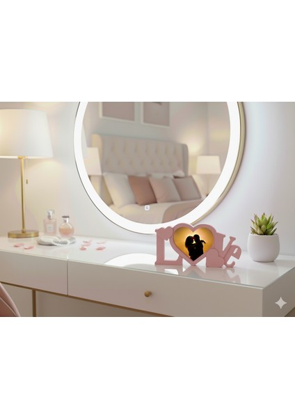 Kişiye Özel 3D Baskı Love Temalı Fotoğraf Çerçevesi Sevdiklerinize Eşsiz Bir Hediye