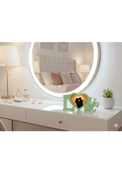 Kişiye Özel 3D Baskı Love Temalı Fotoğraf Çerçevesi Sevdiklerinize Eşsiz Bir Hediye fırsatları