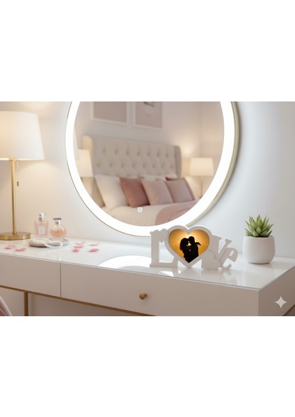 Kişiye Özel 3D Baskı Love Temalı Fotoğraf Çerçevesi Sevdiklerinize Eşsiz Bir Hediye