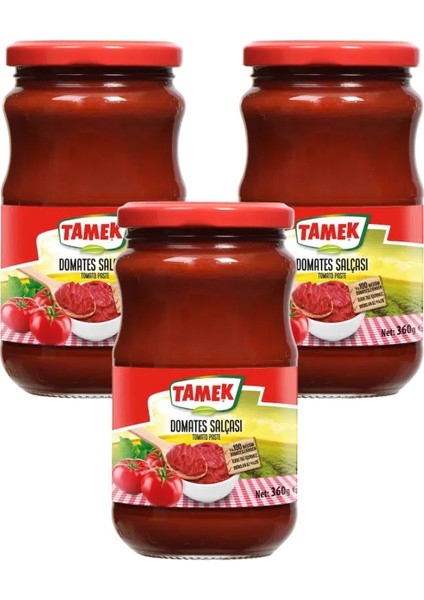 Domates Salçası 360 gr Cam x 3 Adet