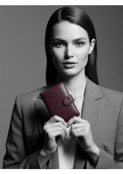 Deri Pasaport Kılıfı